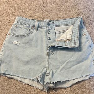 Light Blue Denim Women Shorts